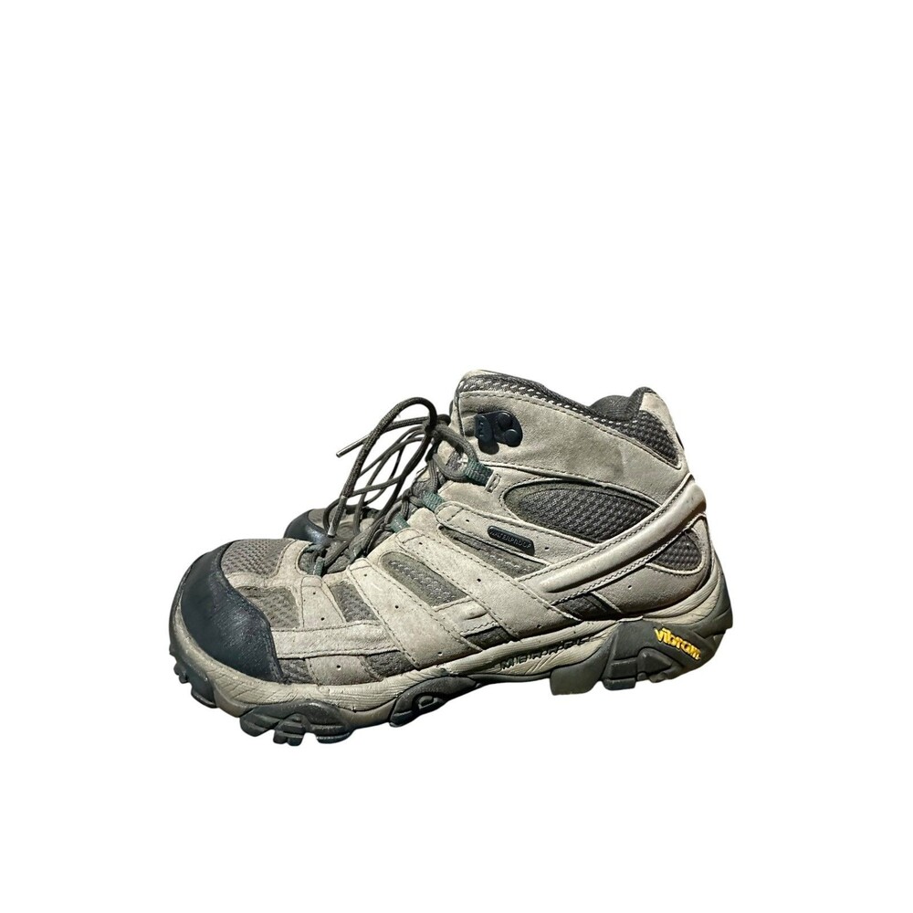 Merrell Men's Moab 2 Mid Waterproof Hiking Trail Boots Vibram Brown Size 11.5